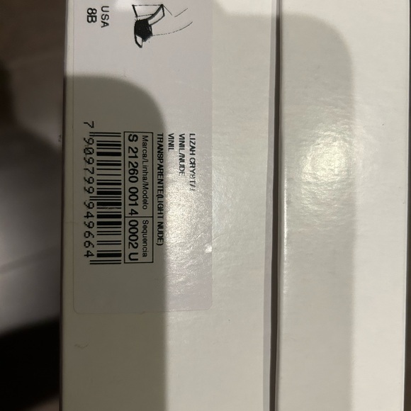 Women’s size 8 Schutz transparent and crystal block heel sandals - Picture 8 of 9